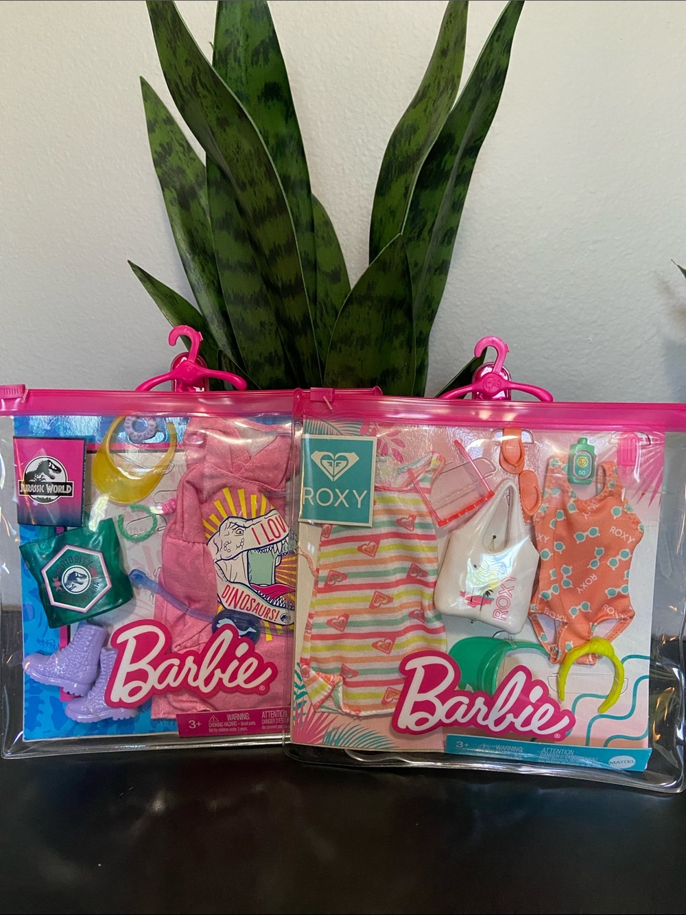 Barbie Outfits 2 Pack - Barbie Clothes  & Accessories (Roxy & Jurassic Park)